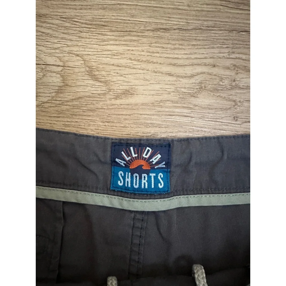Faherty All Day Shorts Mens 36 Charcoal Gray Stretch Performance Drawstring